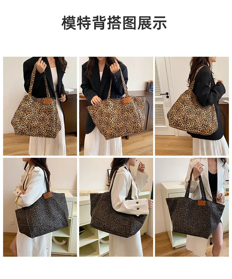 Retro Leopard Print Shoulder Bag 2024 Autumn — feature 8