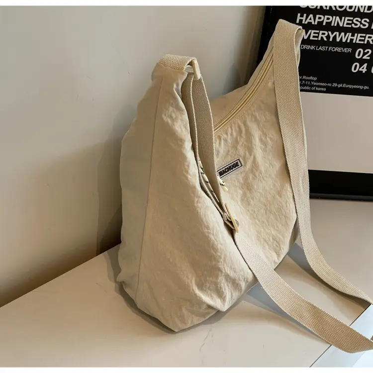 Women's Black Nylon Shoulder Tote Bag Water Repellent Large Capacity — feature 38