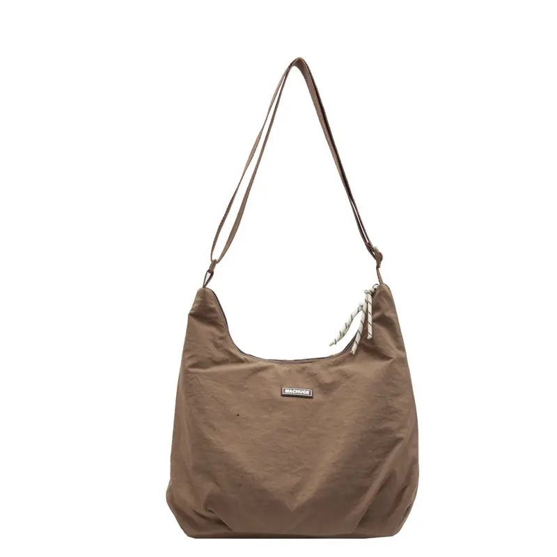 Women's Black Nylon Shoulder Tote Bag Water Repellent Large Capacity - Image 3
