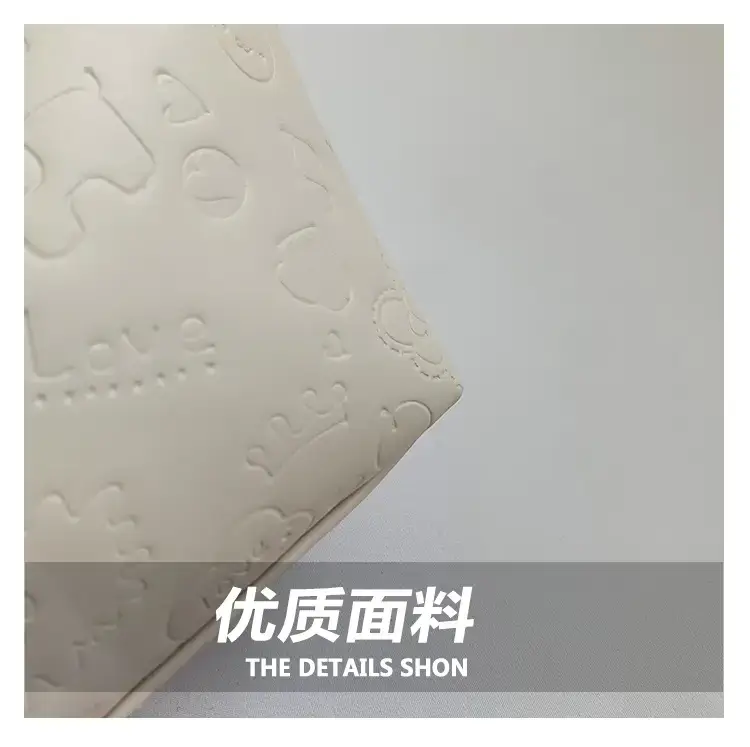 Korean Style Cream Shoulder Bag with Doll Decor — feature 4