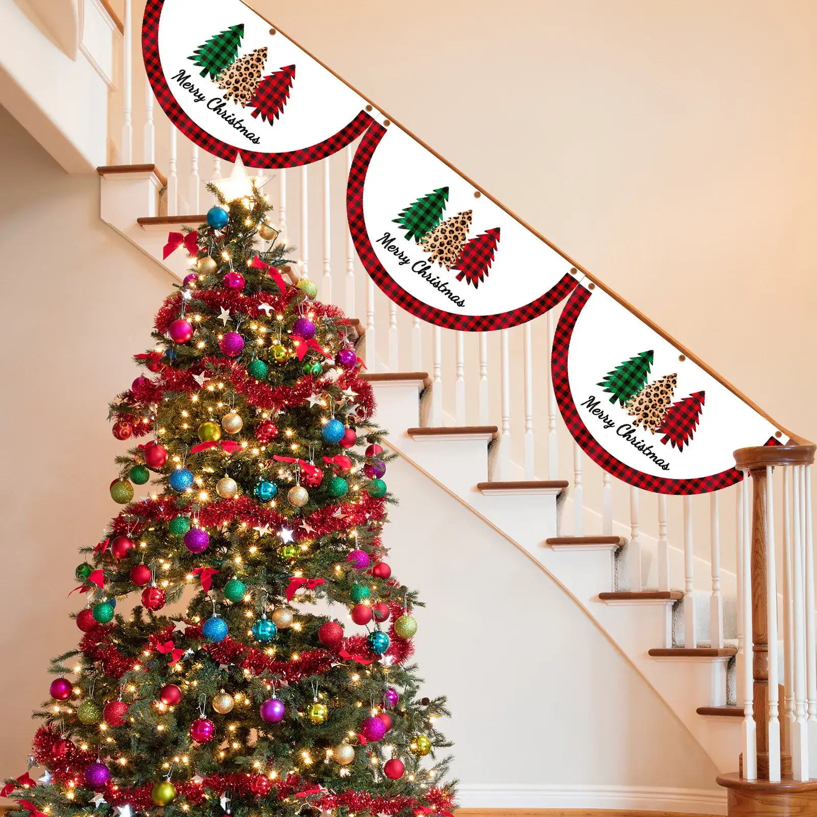 Christmas Fan Decor for Door Hanging Outdoor Decor - Image 11