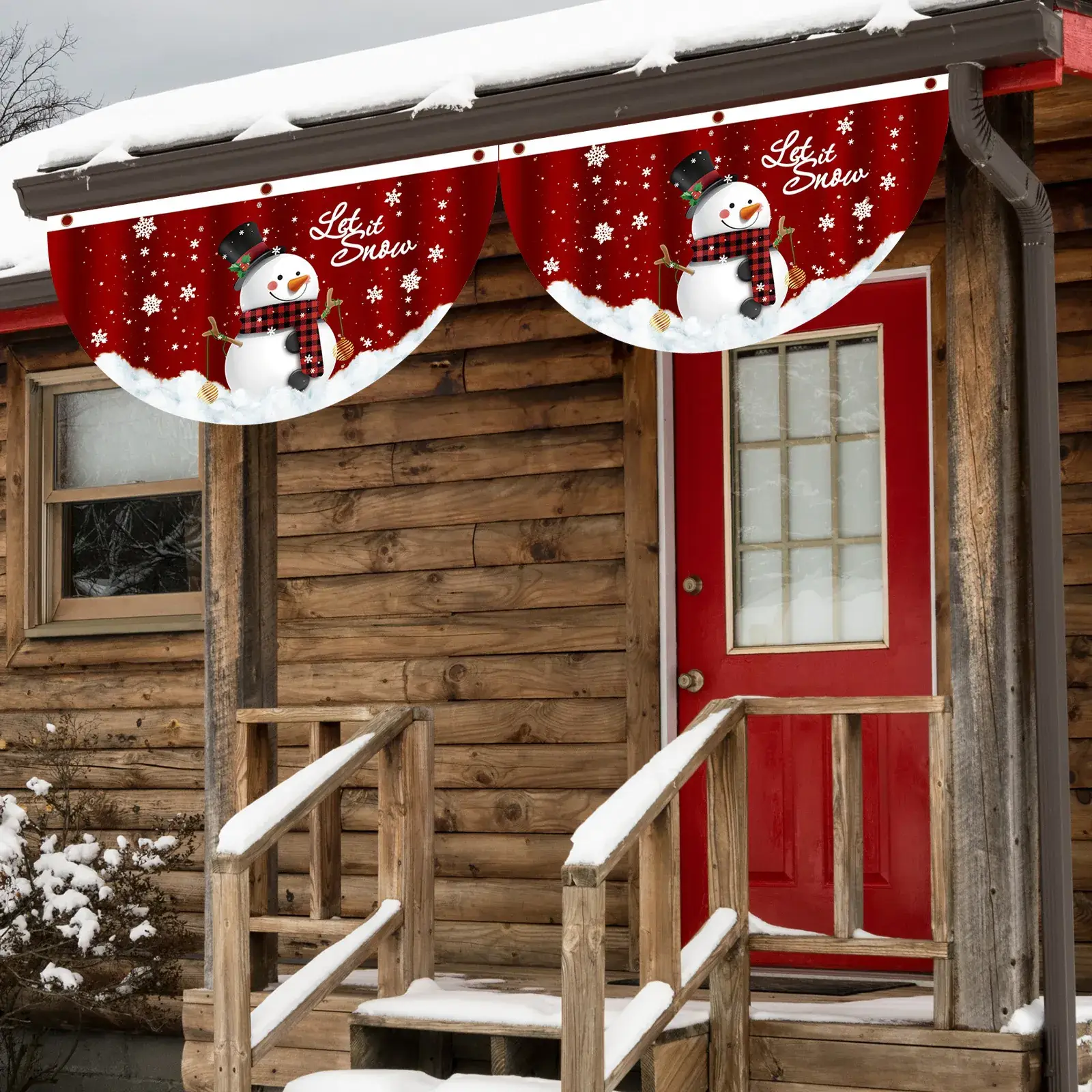 Christmas Fan Decor for Door Hanging Outdoor Decor - Image 12