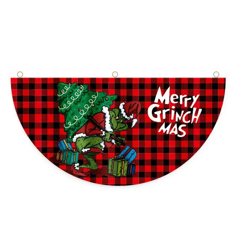 Christmas Fan Decor for Door Hanging Outdoor Decor - Image 2