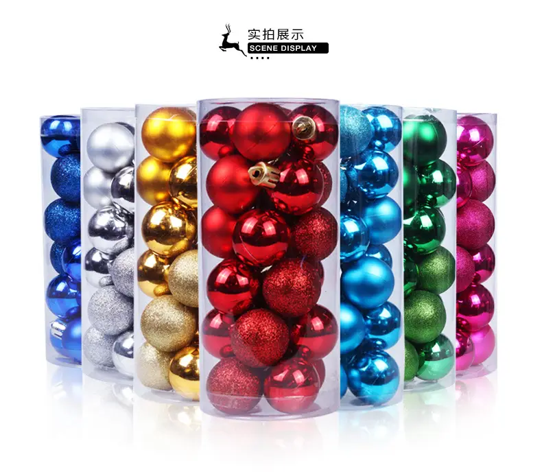 Blue Metallic Christmas Balls 3/4/6/824 Plated — feature 5