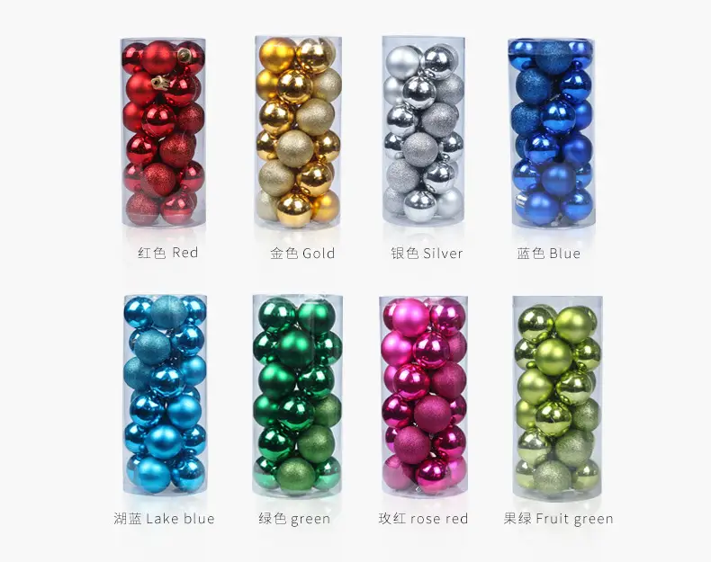 Blue Metallic Christmas Balls 3/4/6/824 Plated — feature 9