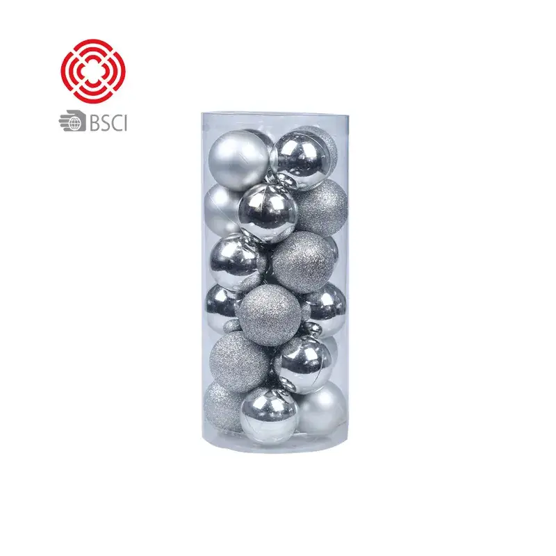 Blue Metallic Christmas Balls 3/4/6/824 Plated