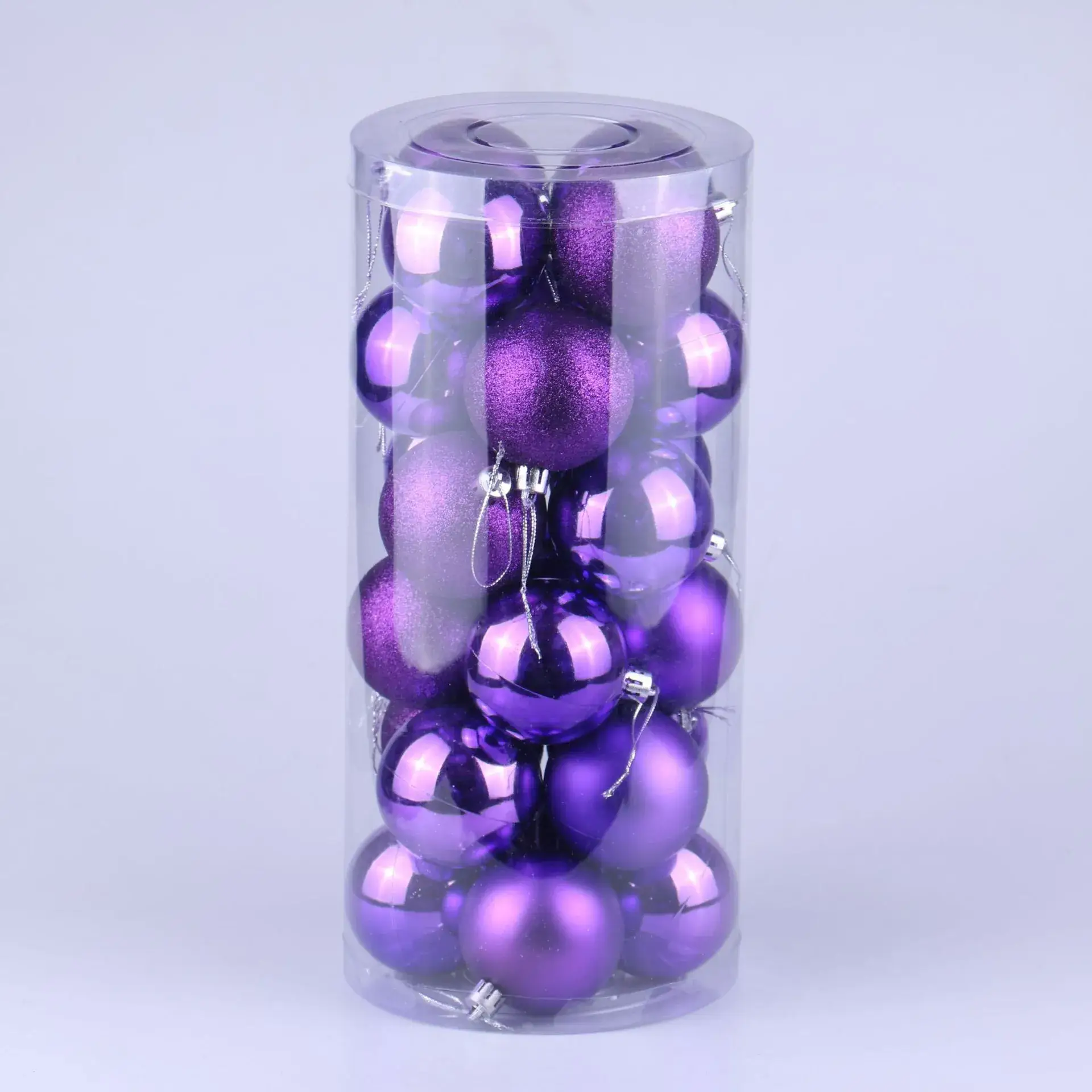 Blue Metallic Christmas Balls 3/4/6/824 Plated