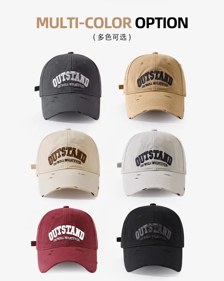 Men Black Retro Baseball Cap Wide Brim 2024 — feature 17