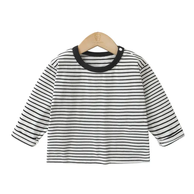 Boys' Long Sleeve Striped Cotton Top - Image 8