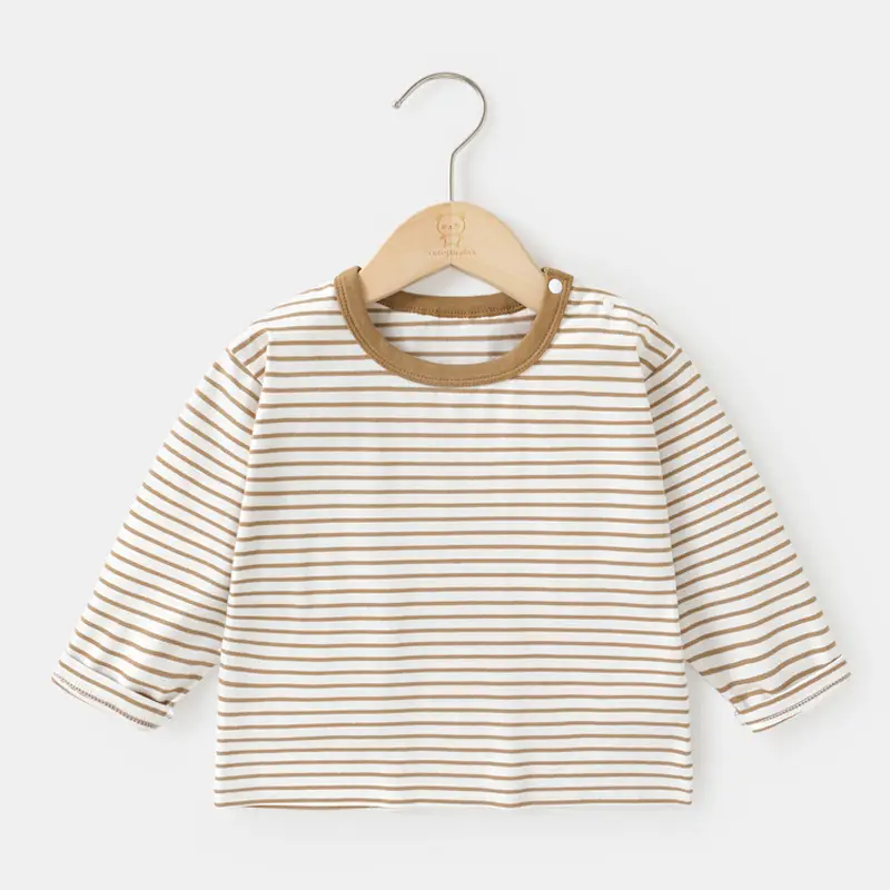 Baby Striped Long Sleeve T-Shirt Black Back Design