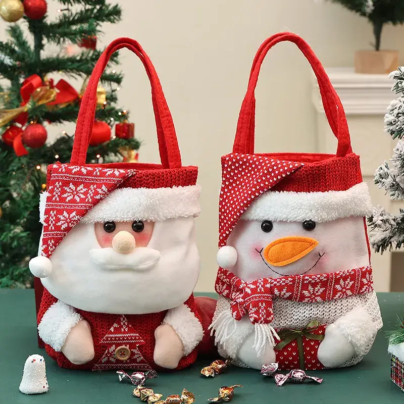 Christmas Apple Gift Bag with Moose Design - Image 62