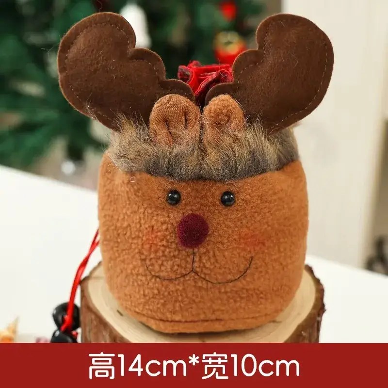 Christmas Apple Gift Bag with Moose Design - Image 12