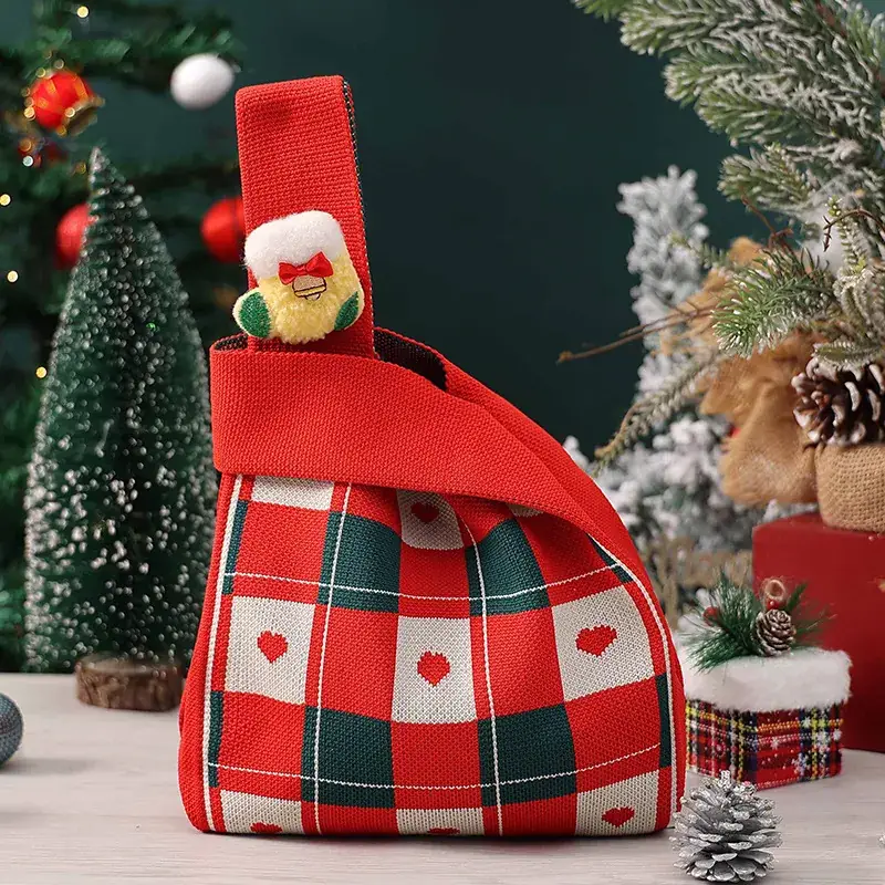 Christmas Apple Gift Bag with Moose Design - Image 20