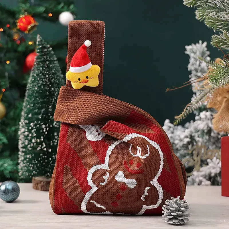 Christmas Apple Gift Bag with Moose Design - Image 22