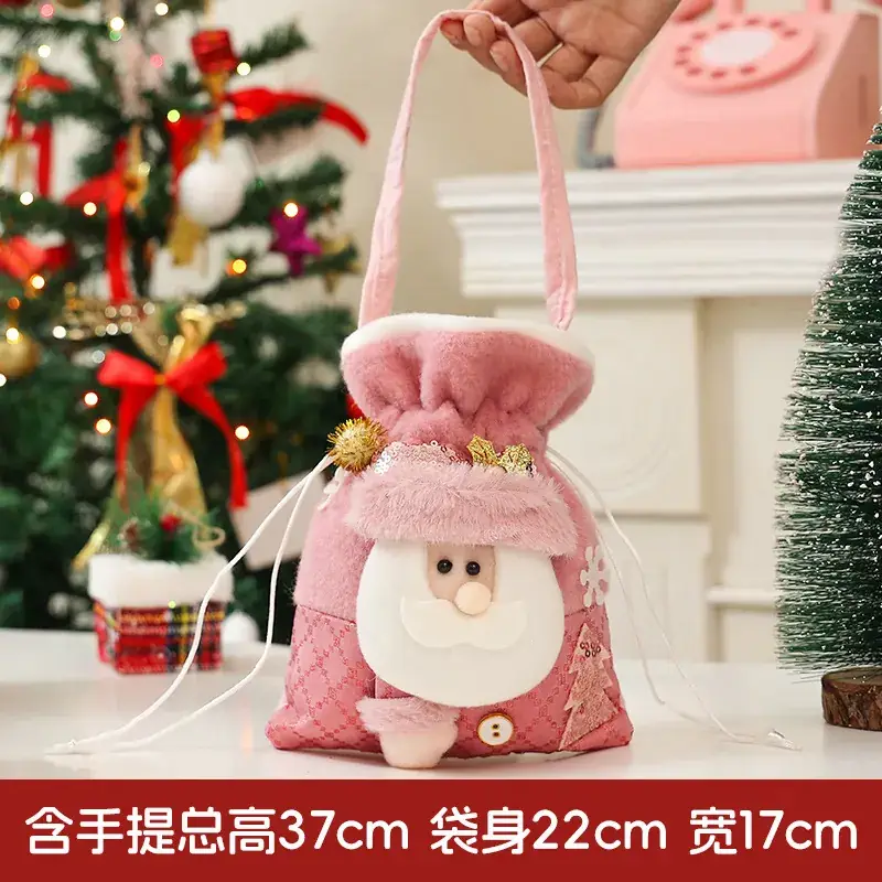Christmas Apple Gift Bag with Moose Design - Image 26