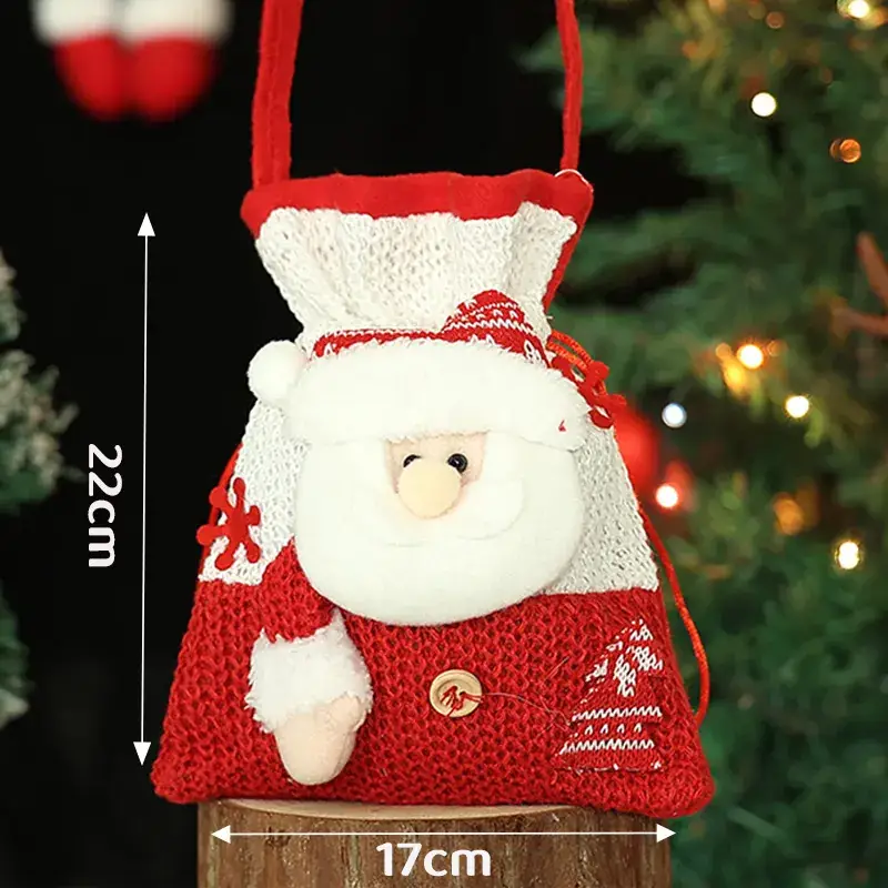 Christmas Apple Gift Bag with Moose Design - Image 52