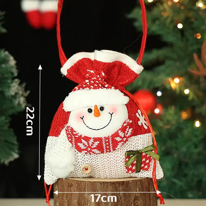 Christmas Apple Gift Bag with Moose Design - Image 53