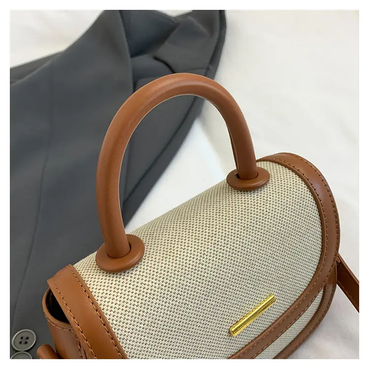 Women Saddle Bag Saddle Crossbody 2026 Retro Color Blocking — feature 11
