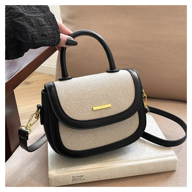 Women Saddle Bag Saddle Crossbody 2026 Retro Color Blocking — feature 20