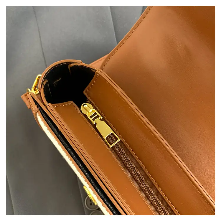 Women Saddle Bag Saddle Crossbody 2026 Retro Color Blocking — feature 7