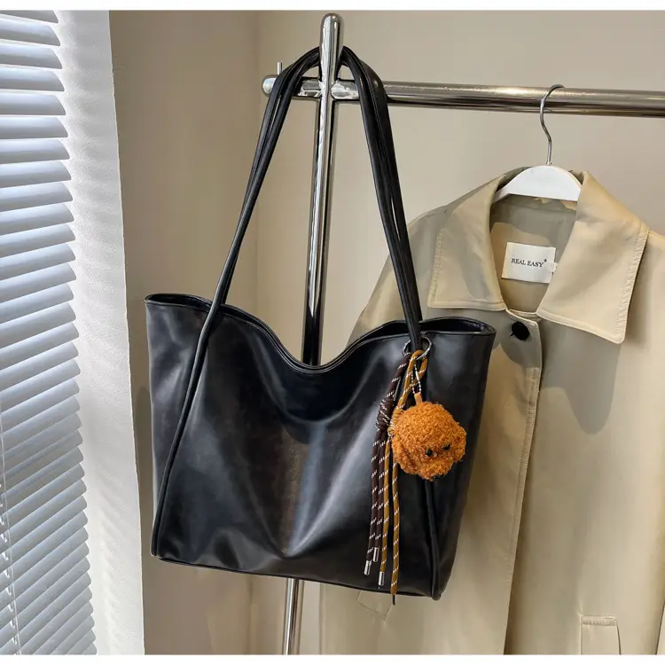 Brown Leather Tote Bag for Women 2024 New Fashion — feature 15