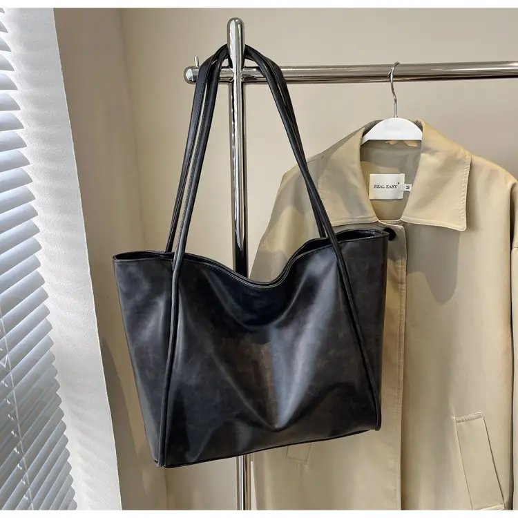 Brown Leather Tote Bag for Women 2024 New Fashion — feature 16