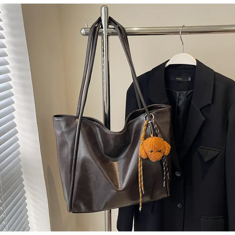 Brown Leather Tote Bag for Women 2024 New Fashion — feature 22