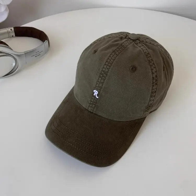 Women Sun Hat Beige R-Logo Baseball Cap — feature 10