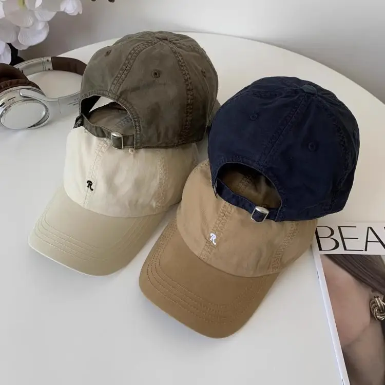 Women Sun Hat Beige R-Logo Baseball Cap — feature 12
