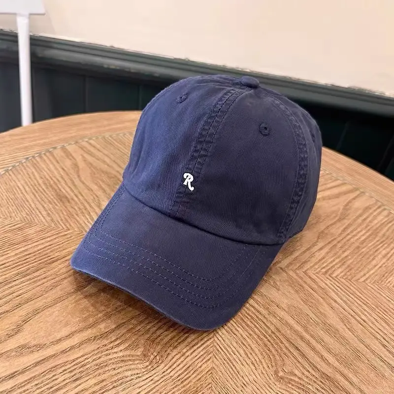 Women Sun Hat Beige R-Logo Baseball Cap - Image 2
