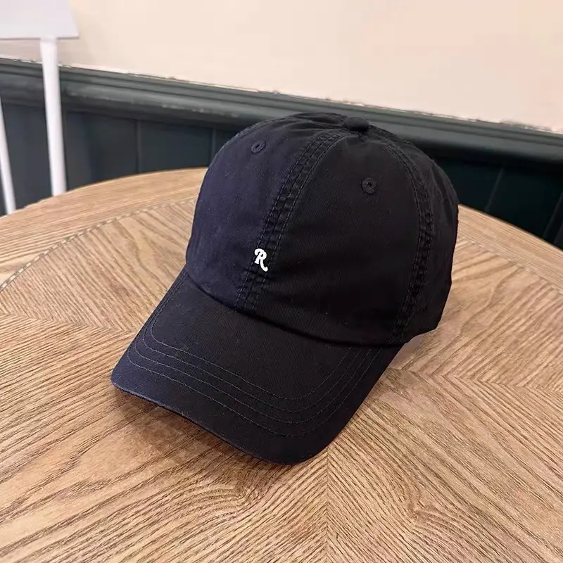 Women Sun Hat Beige R-Logo Baseball Cap - Image 4