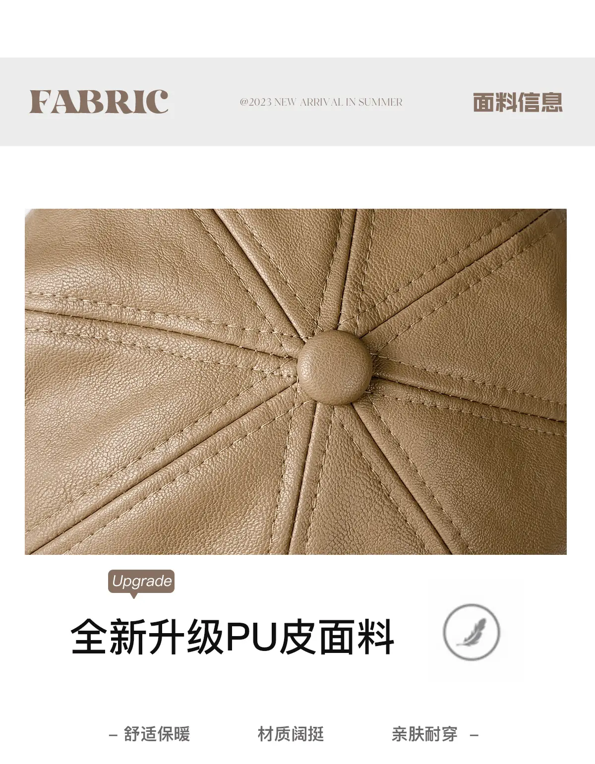 Japanese Leather Fleece Lined Cap with Thickened Duck Tongue — feature 5