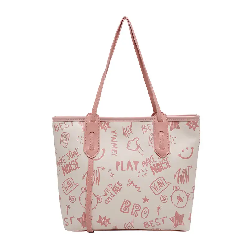 Women's Printed Cotton Tote Bag Large Capacity Summer Commuter - Image 2