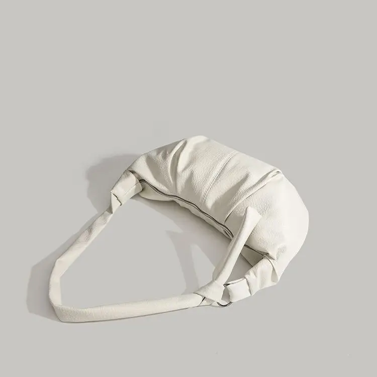 White Pleated Shoulder Bag 2026 New - Image 4