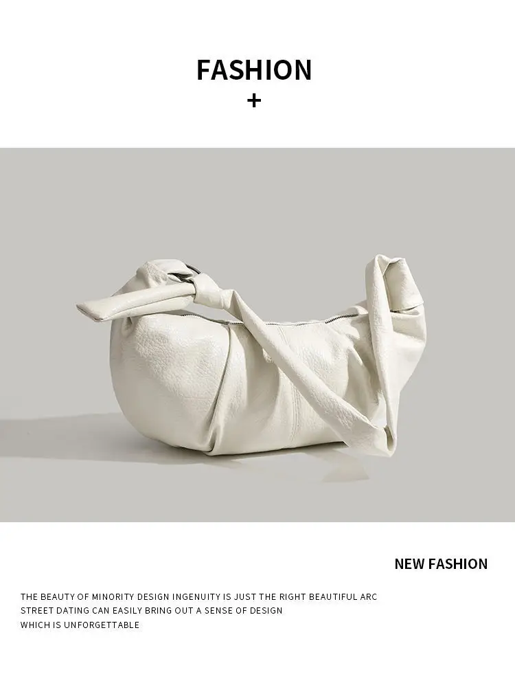 White Pleated Shoulder Bag 2026 New — feature 12