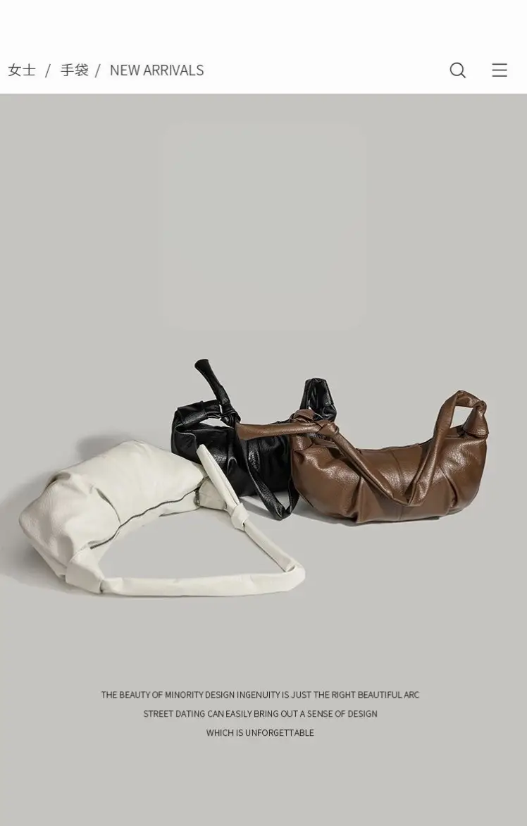 White Pleated Shoulder Bag 2026 New — feature 23
