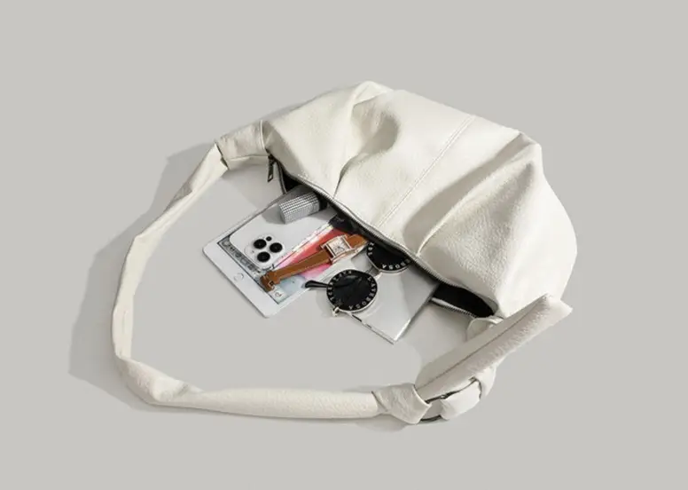 White Pleated Shoulder Bag 2026 New — feature 24