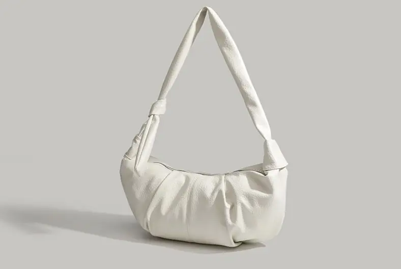 White Pleated Shoulder Bag 2026 New — feature 27