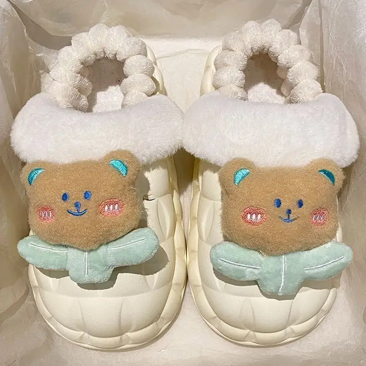 Winter Cotton Slippers for Women Warm Waterproof - Image 14