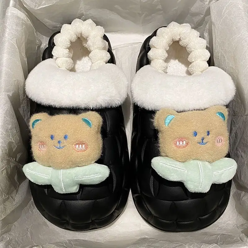 Winter Cotton Slippers for Women Warm Waterproof - Image 16