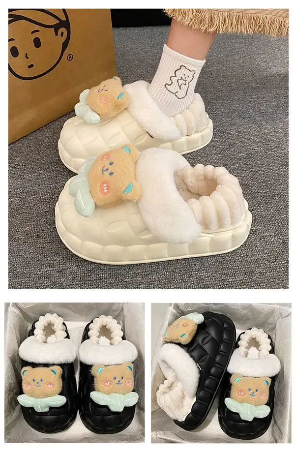 Winter Cotton Slippers for Women Warm Waterproof — feature 14