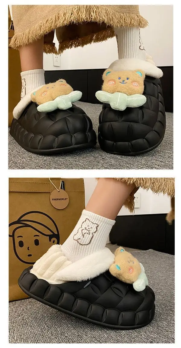 Winter Cotton Slippers for Women Warm Waterproof — feature 17