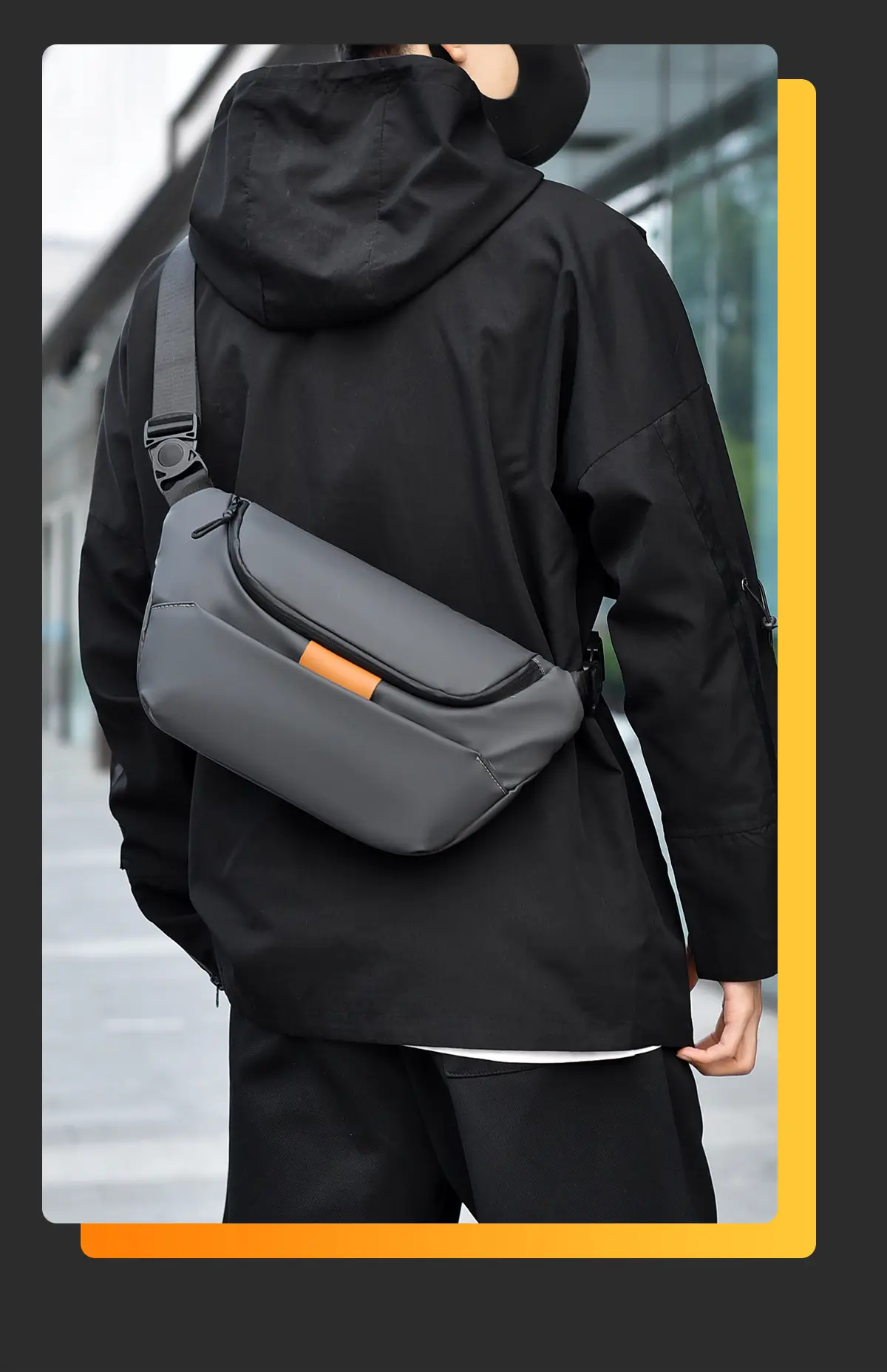 New Business Men's Shoulder Bag with Laptop Storage — feature 5