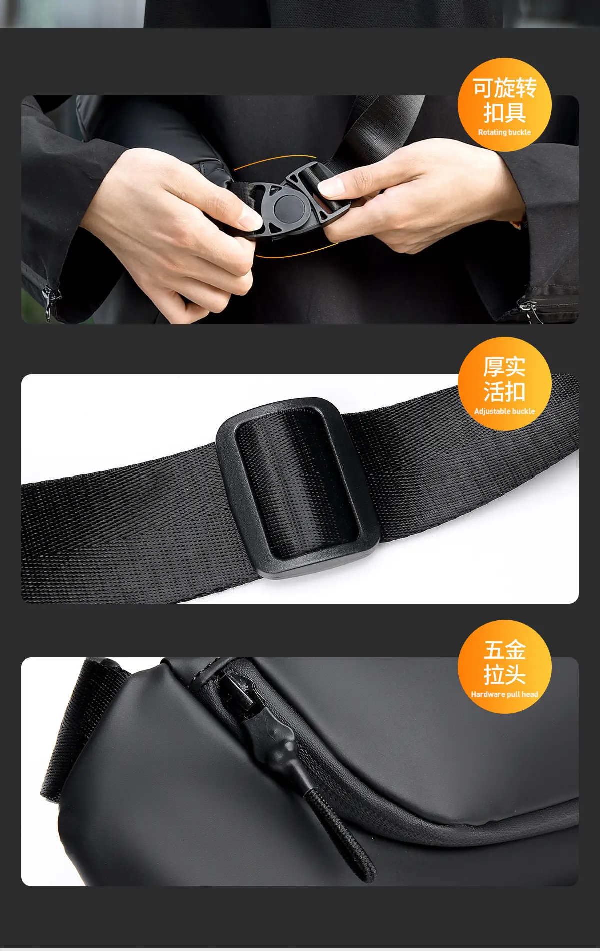 New Business Men's Shoulder Bag with Laptop Storage — feature 7