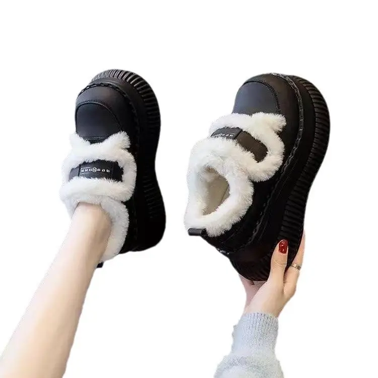 Women's Fleece Lined Snow Boots Black Thick Winter - Image 5