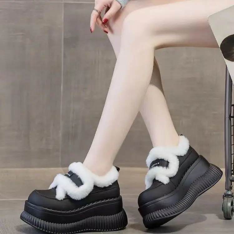 Women's Fleece Lined Snow Boots Black Thick Winter — feature 10