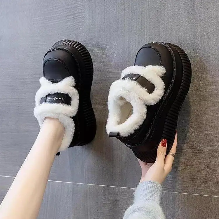 Women's Fleece Lined Snow Boots Black Thick Winter — feature 4