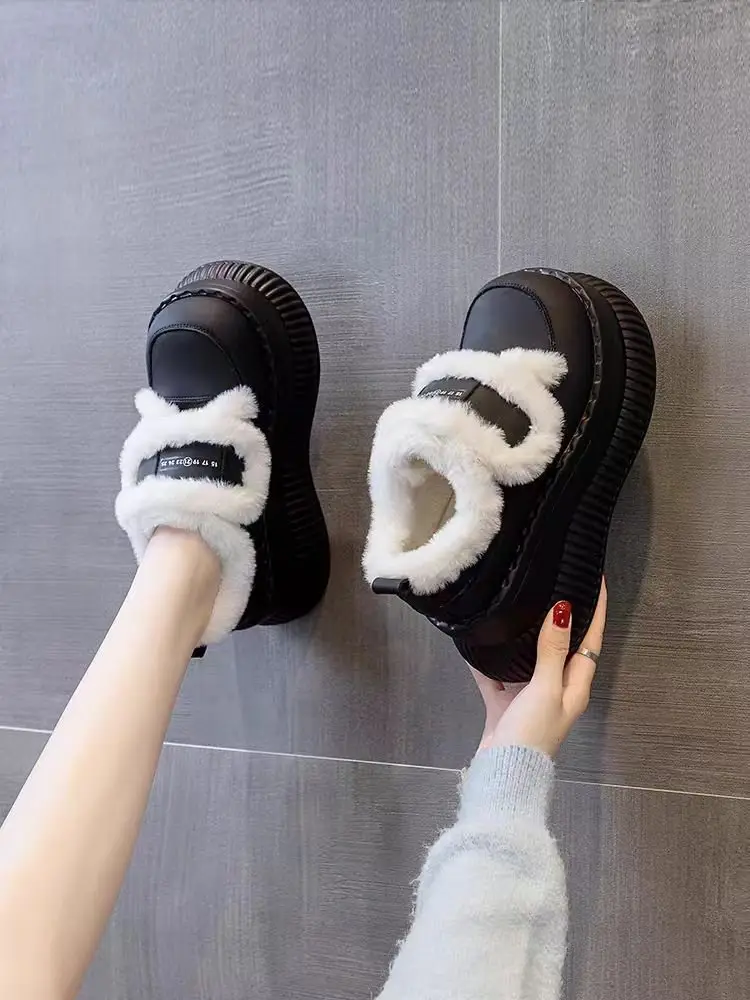 Women's Fleece Lined Snow Boots Black Thick Winter — feature 5