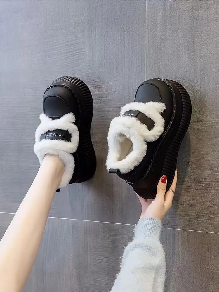 Women's Fleece Lined Snow Boots Black Thick Winter — feature 8