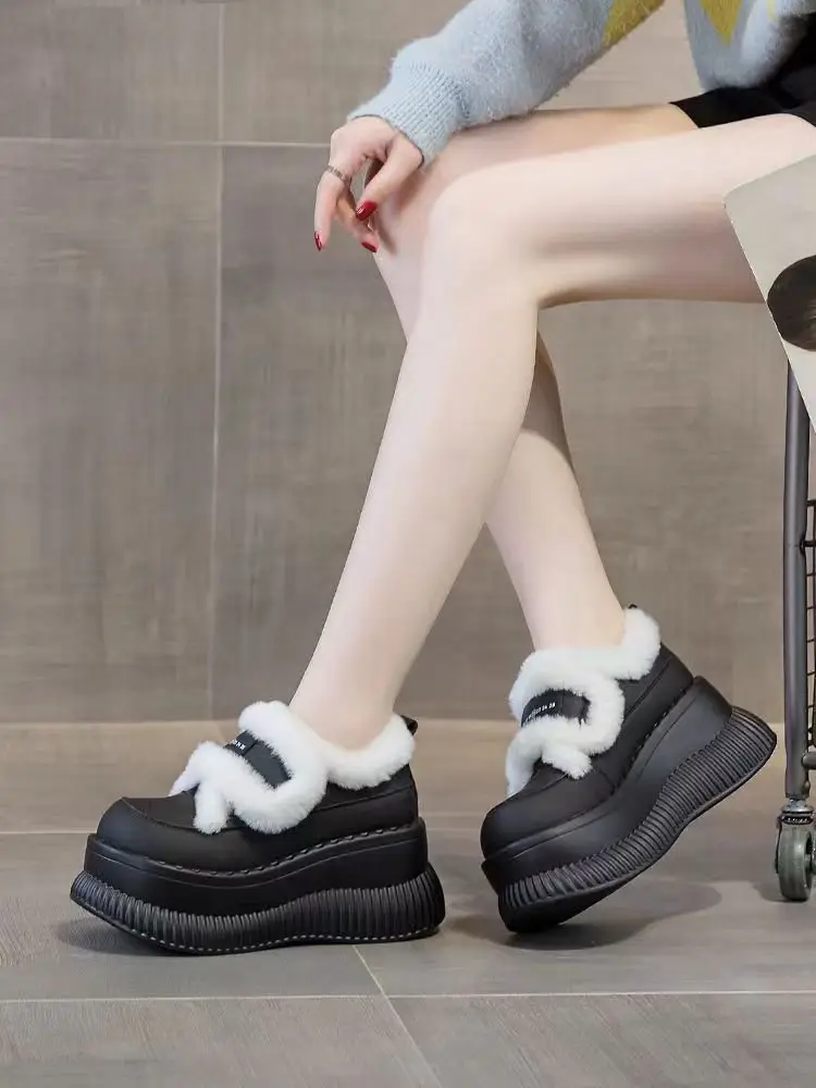Women's Fleece Lined Snow Boots Black Thick Winter — feature 9